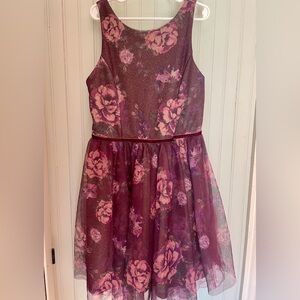 Floral Sparkle Party Dress